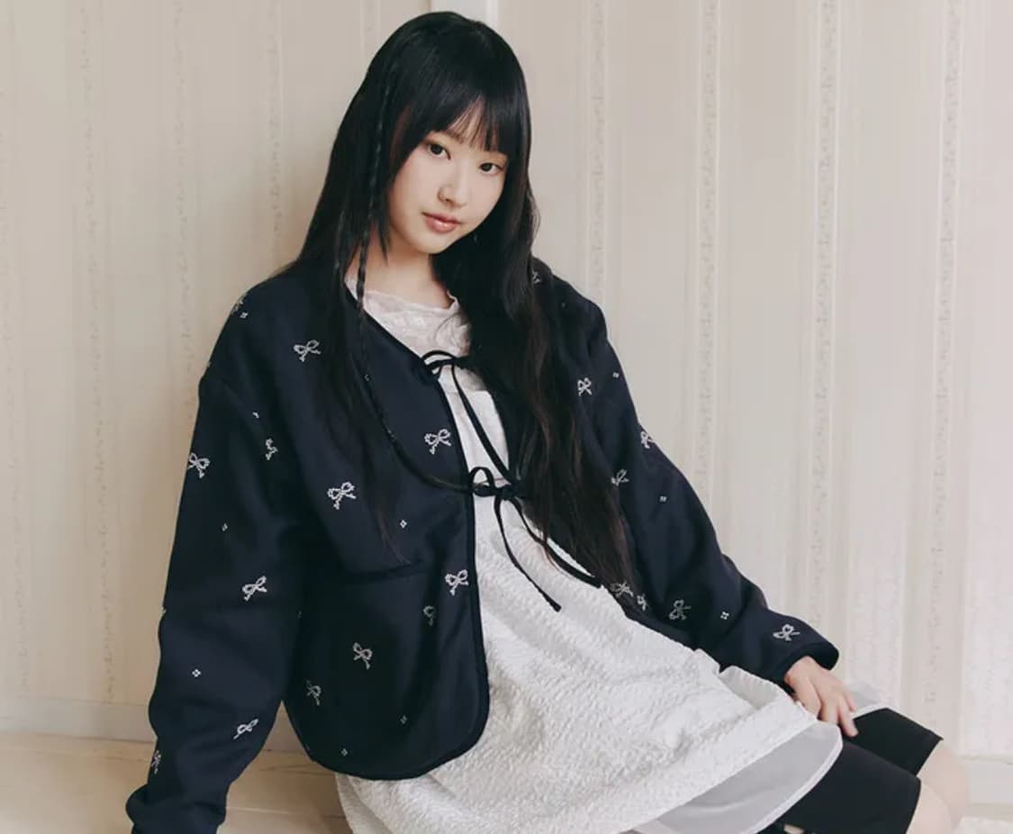 셀리테일즈 리본 아우터 상품이미지1