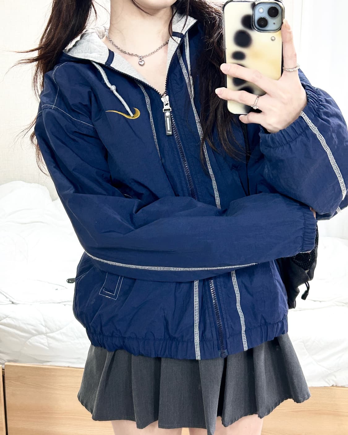 나이키 90‘s 빅스우시 스티치 나일론 자켓 상품이미지1