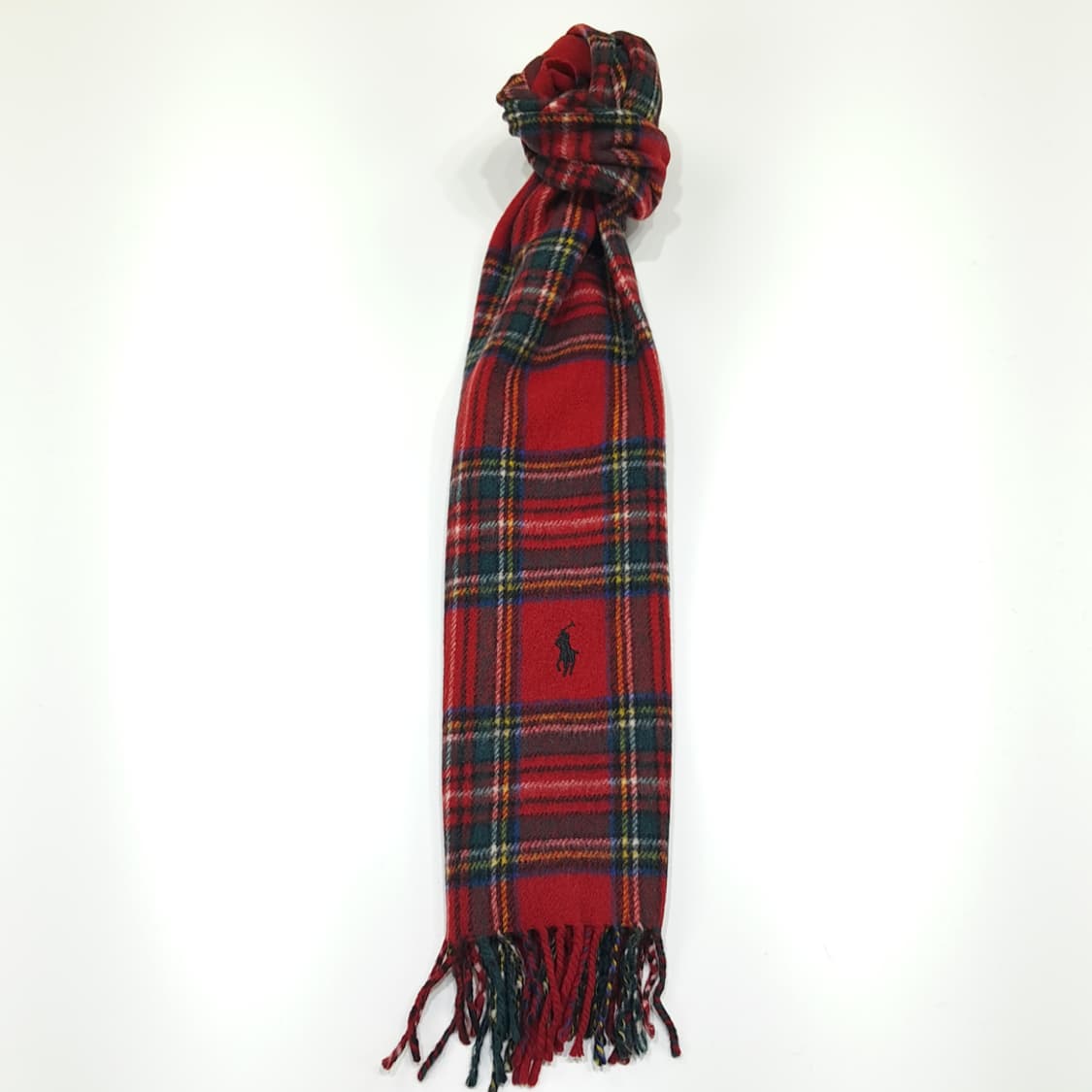 MX377 [Made in Italy] 폴로 램스울 로얄 레드 타탄 체 상품이미지3