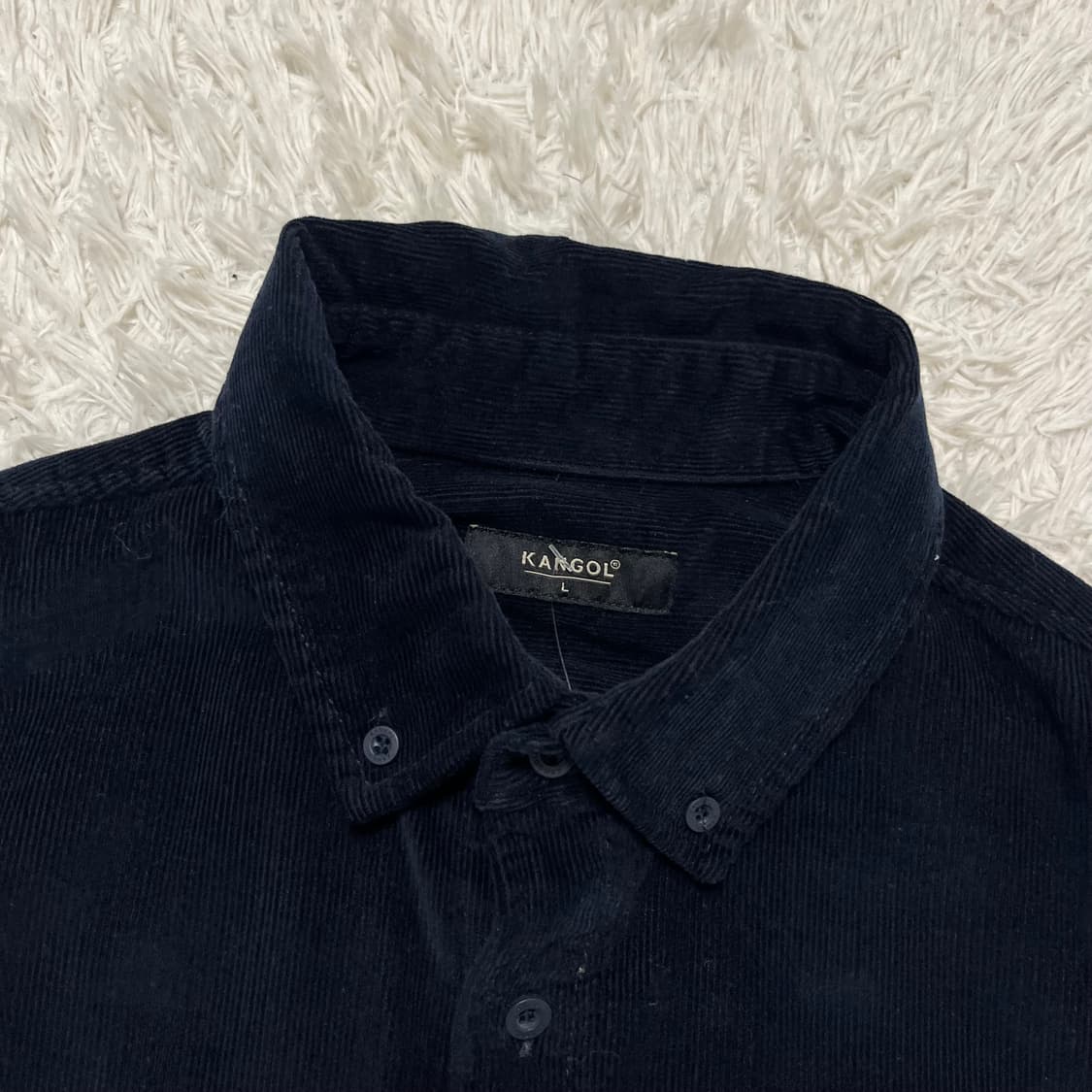 Kangol navy corduroy shirt  상품이미지6