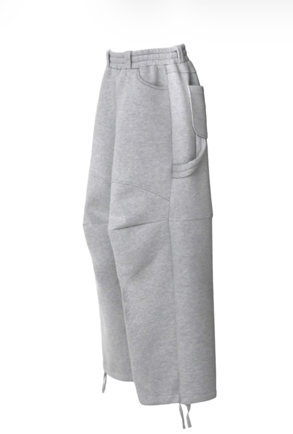 [OS] mjd 3d 니 스웻 팬츠 멜란지 그레이 상품이미지1