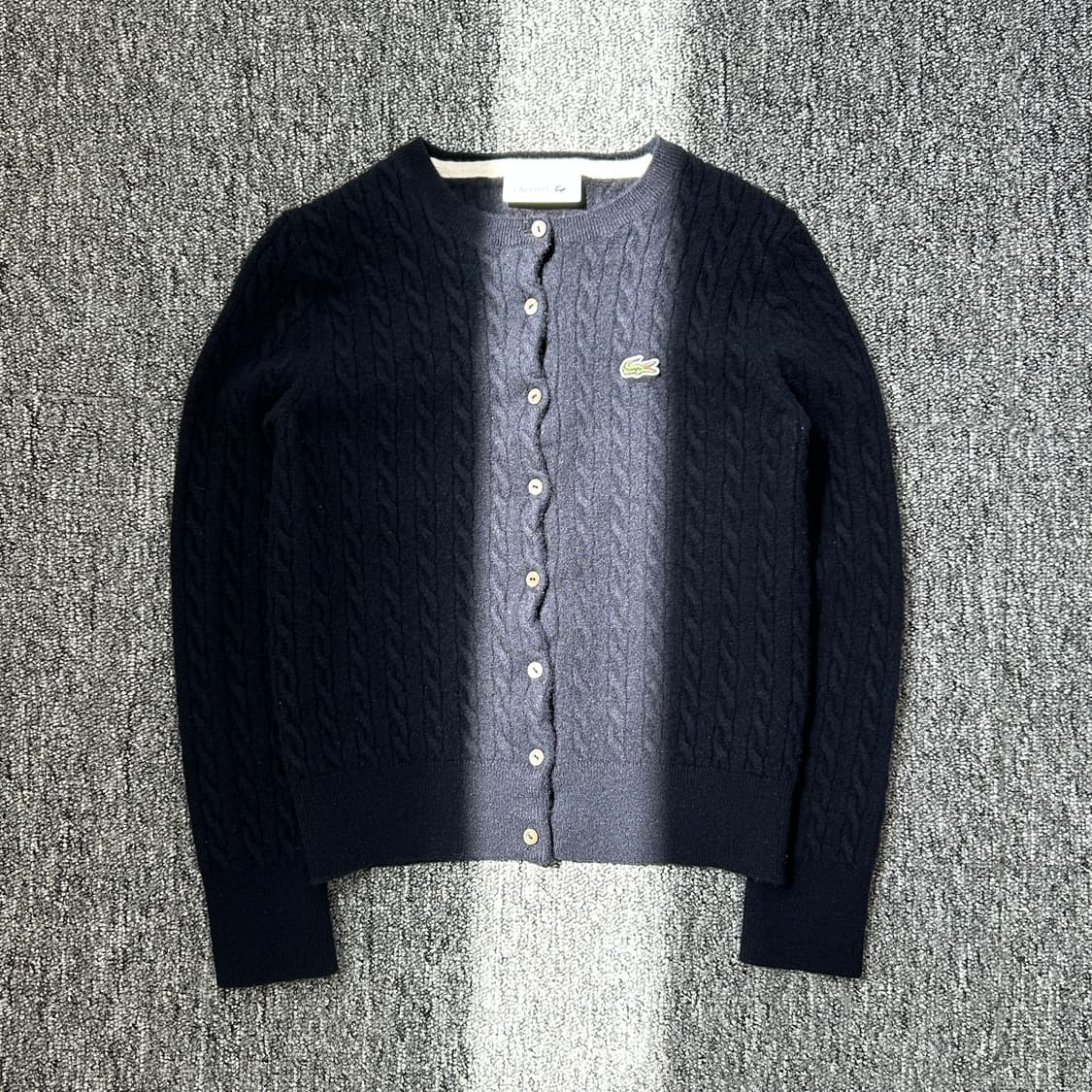 라코스테 네이비 케이블 가디건 상품이미지1