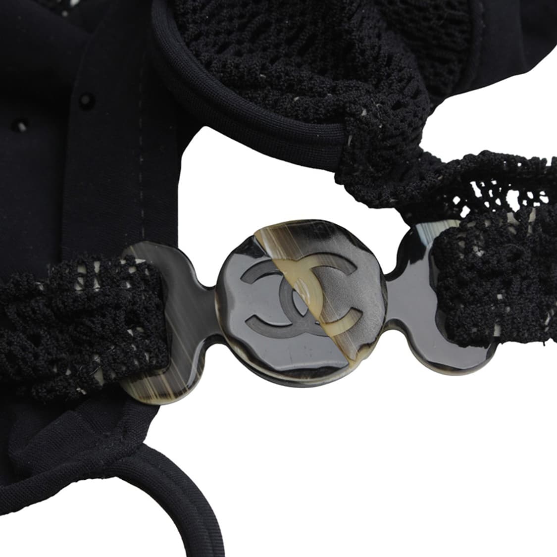 샤넬 블랙 레이스 비키니 수영복 36 상품이미지6