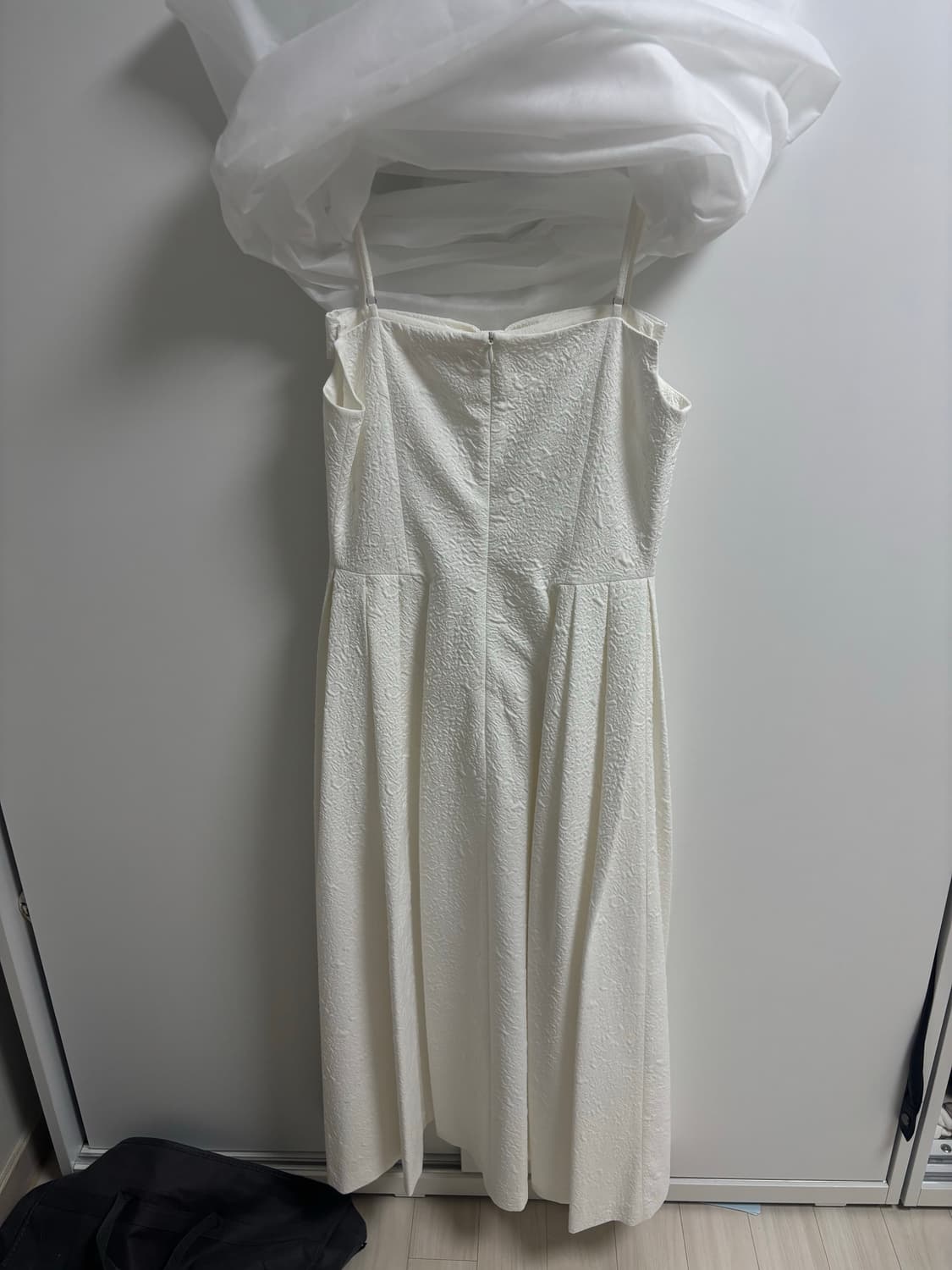 플로움 리본 뷔스티에 드레스 롱원피스 상품이미지3