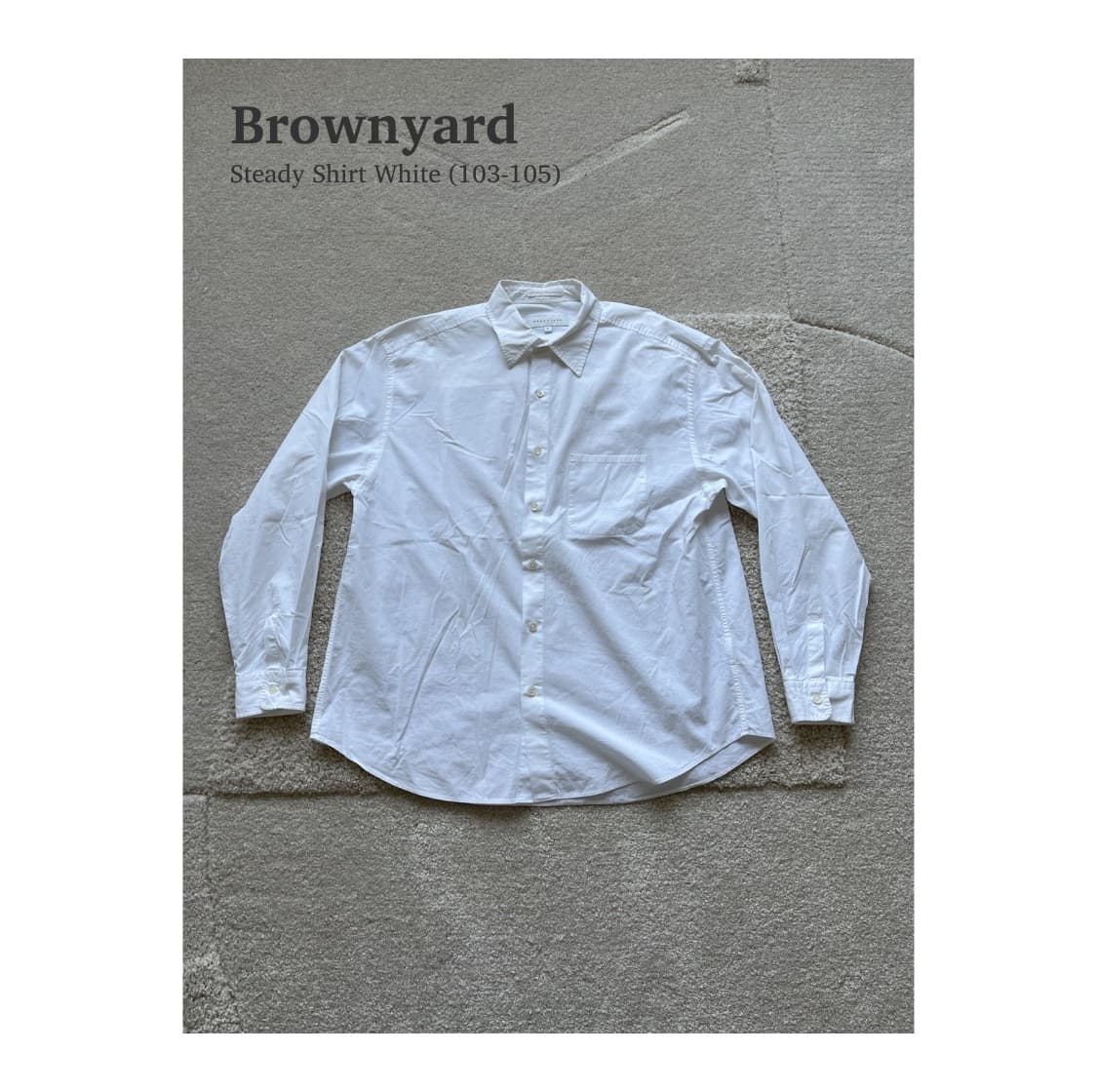브라운야드 Steady Shirt White (초판) (103-105) 상품이미지1