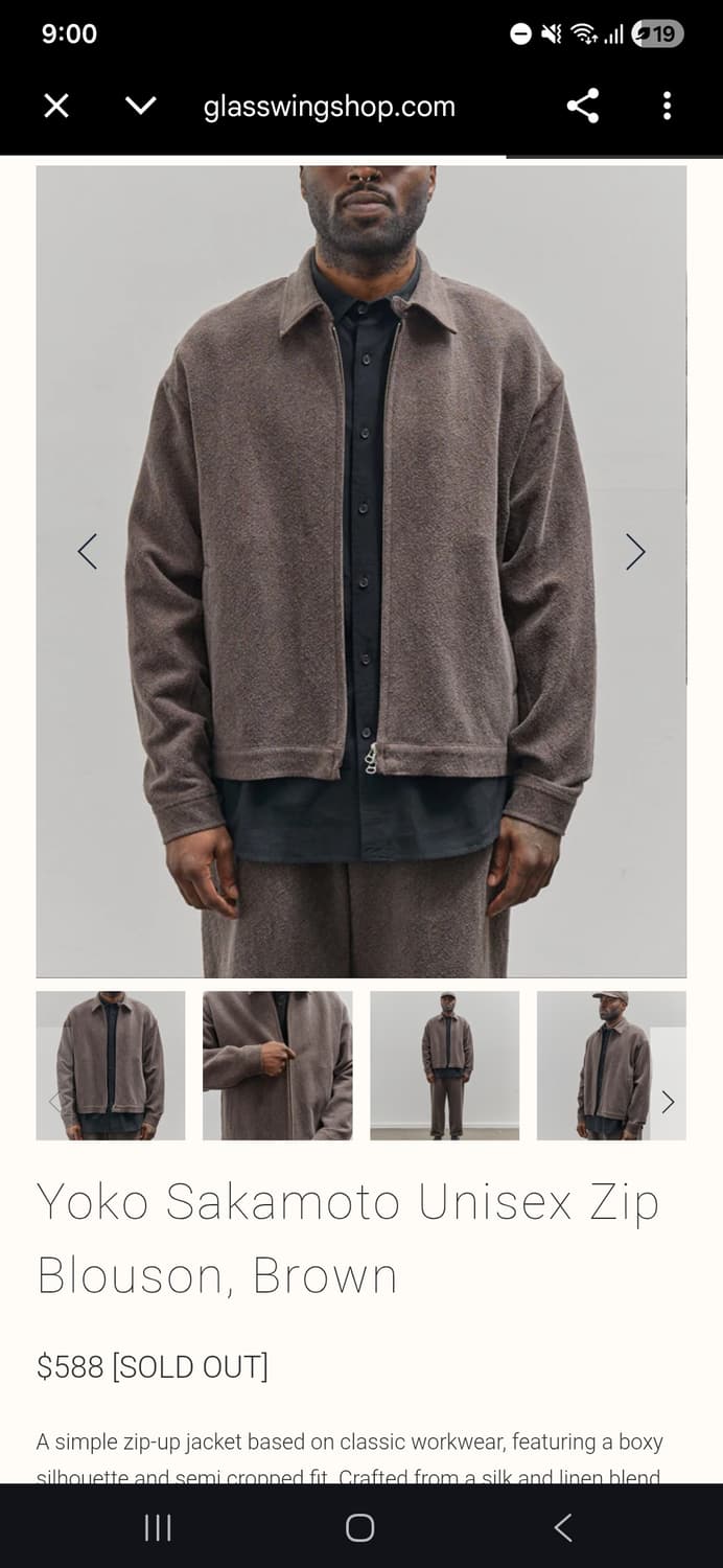 YOKO SAKAMOTO 요코사카모토 요코 사카모토 YS 블루종 집업재킷 상품이미지1