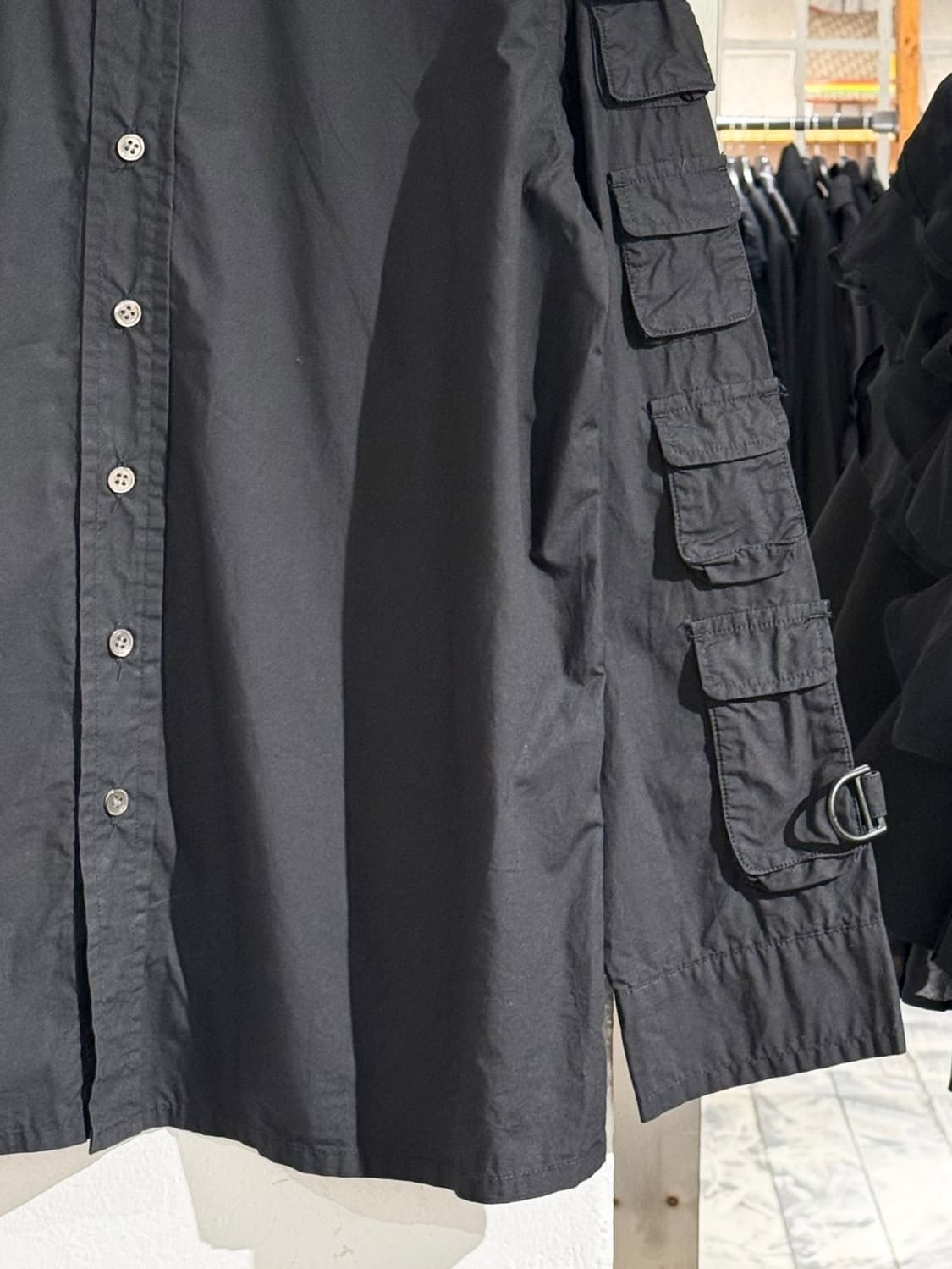 하이 스포팅 기어 블랙 멀티 카고 오버핏 셔츠 상품이미지5