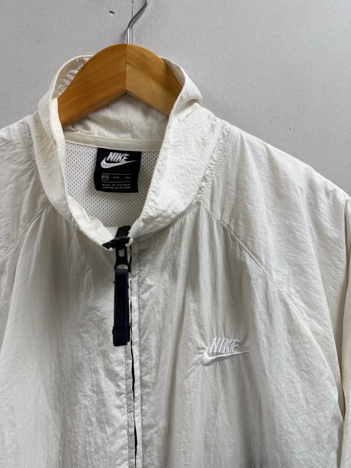 남성 110 XXL / 나이키 빅스우시 바람막이 크림 블랙 상품이미지3