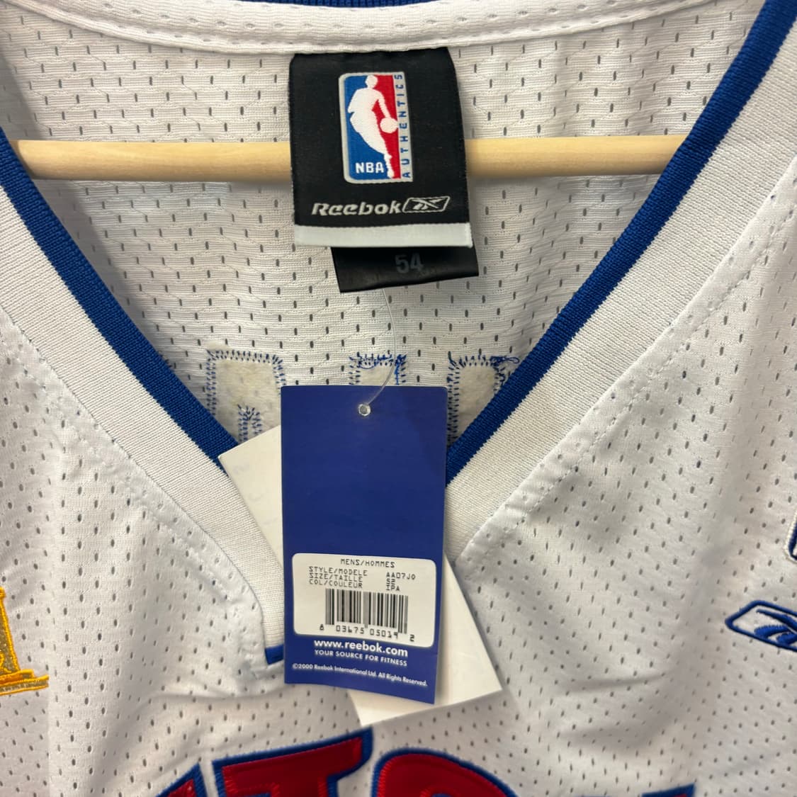 NBA X 리복 디트로이트 피스톤즈 유니폼 슬리브리스 2XL 상품이미지8