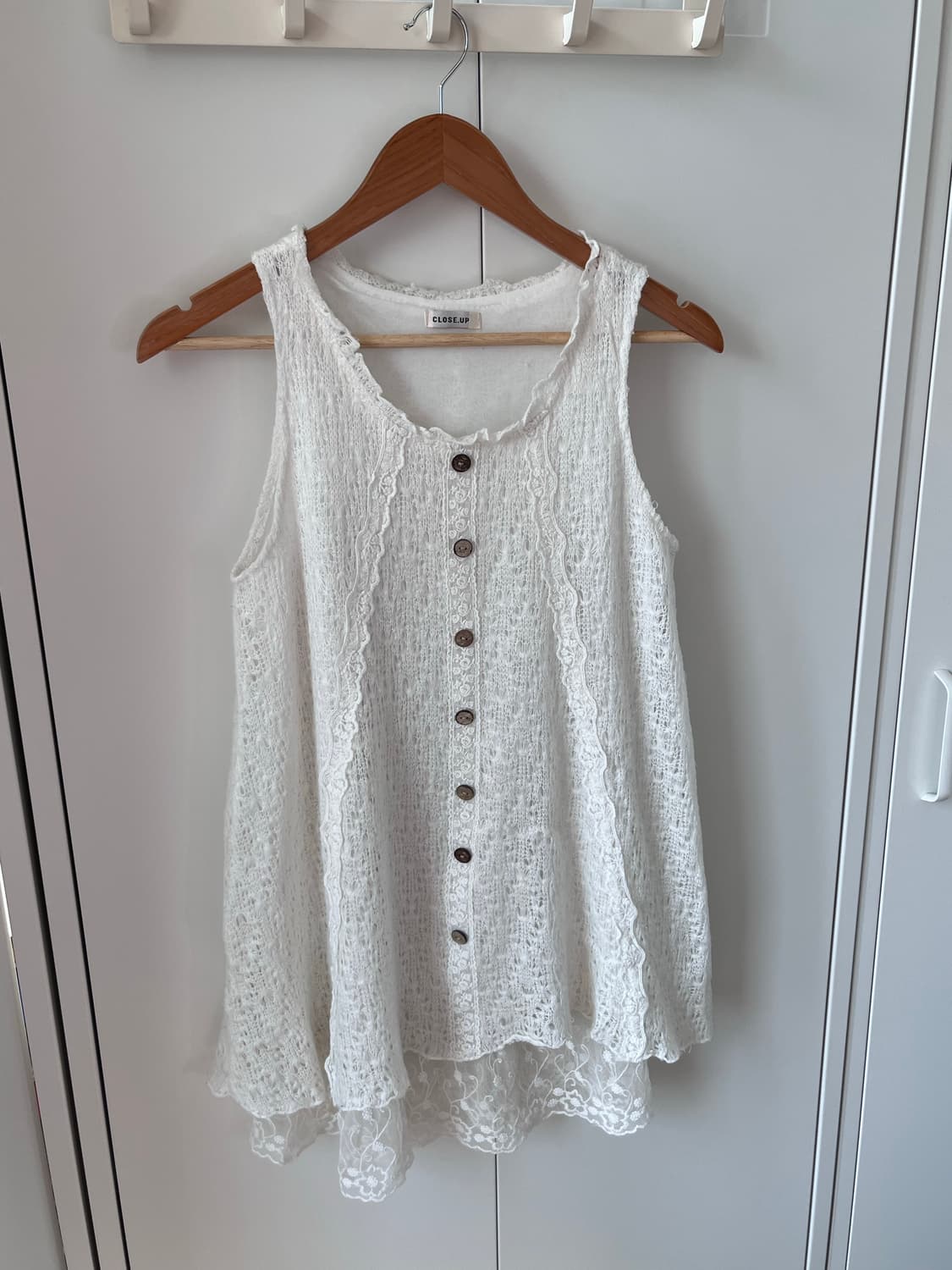 Close up 레이스 크로셰 레이어드 원피스 상품이미지6