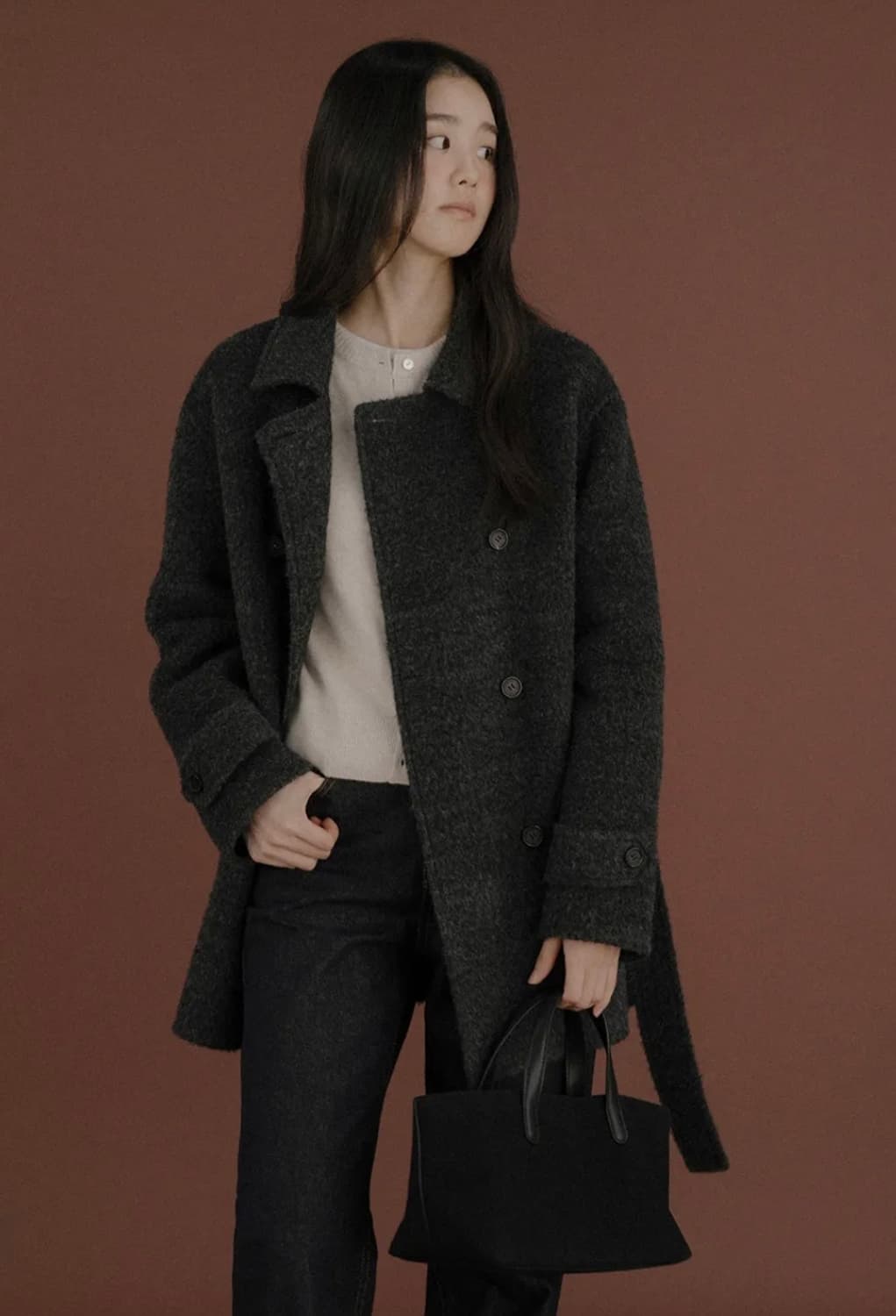 베뉴엣 BENUET 밀라노 코트 차콜 상품이미지3