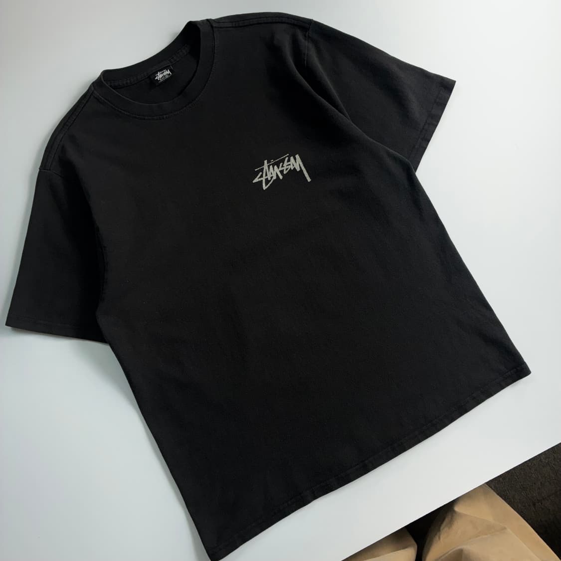 Stussy  스투시 워더드 플라워 블랙 반팔 티셔츠  상품이미지4
