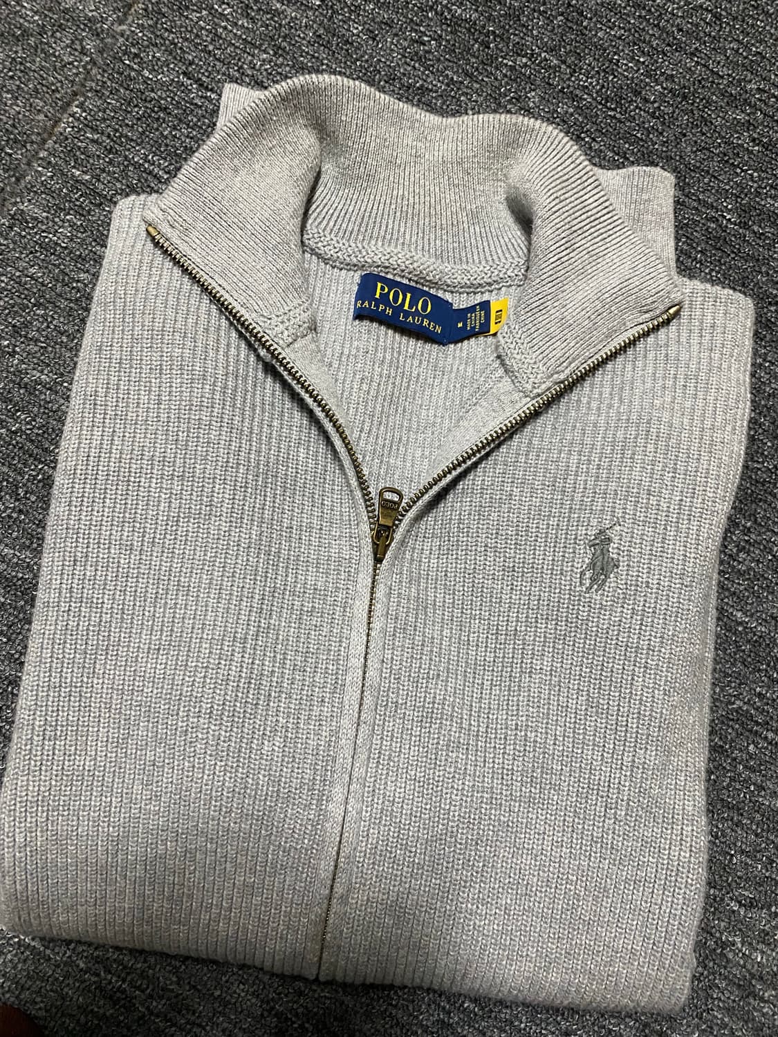 최신형QR택 폴로 스웻 집업 가디건 정리 상품이미지4