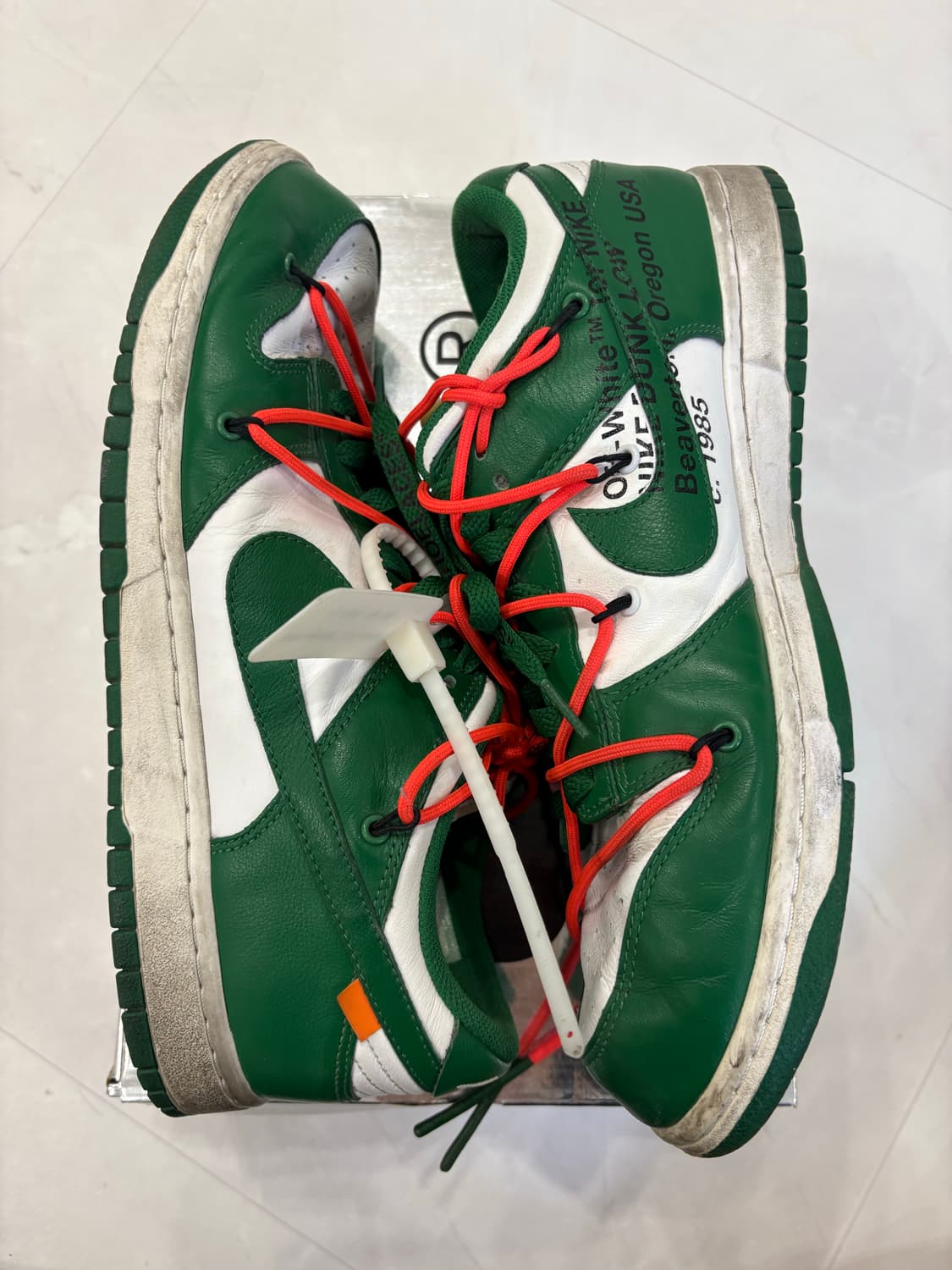 오프화이트 나이키 덩크 그린  상품이미지1