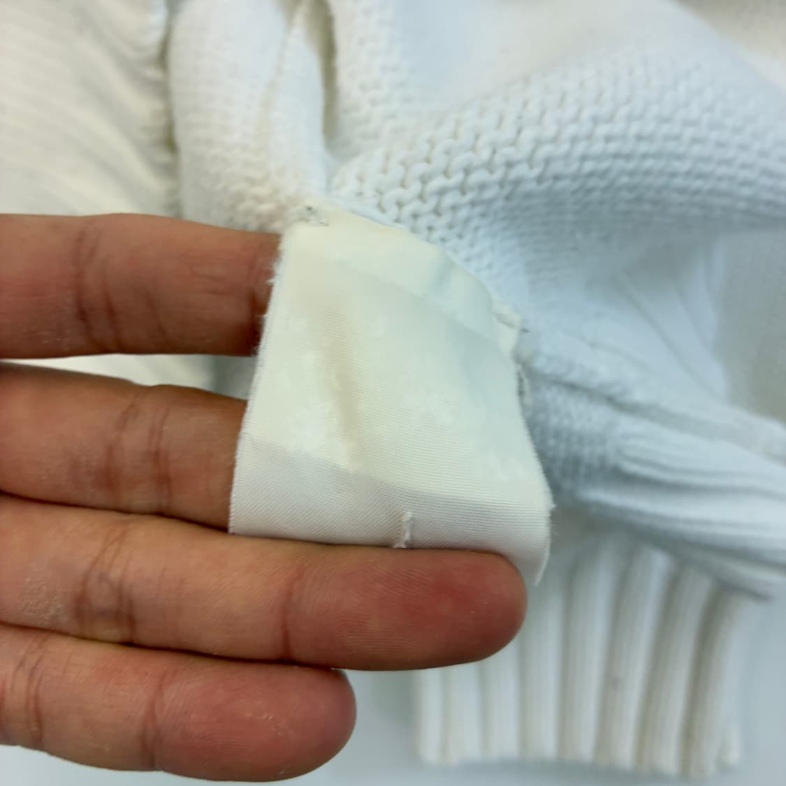 Polo   폴로 랄프로렌 자수 코튼 화이트 크루넥 니트 상품이미지6