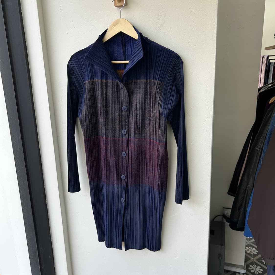 16675 - 플리츠 플리즈 플리츠 롱 가디건 상품이미지2