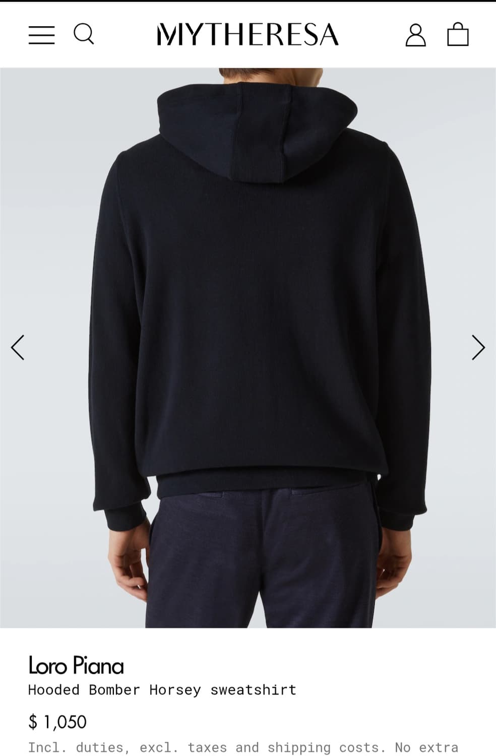 로로피아나 홀시 후드 집업 상품이미지7