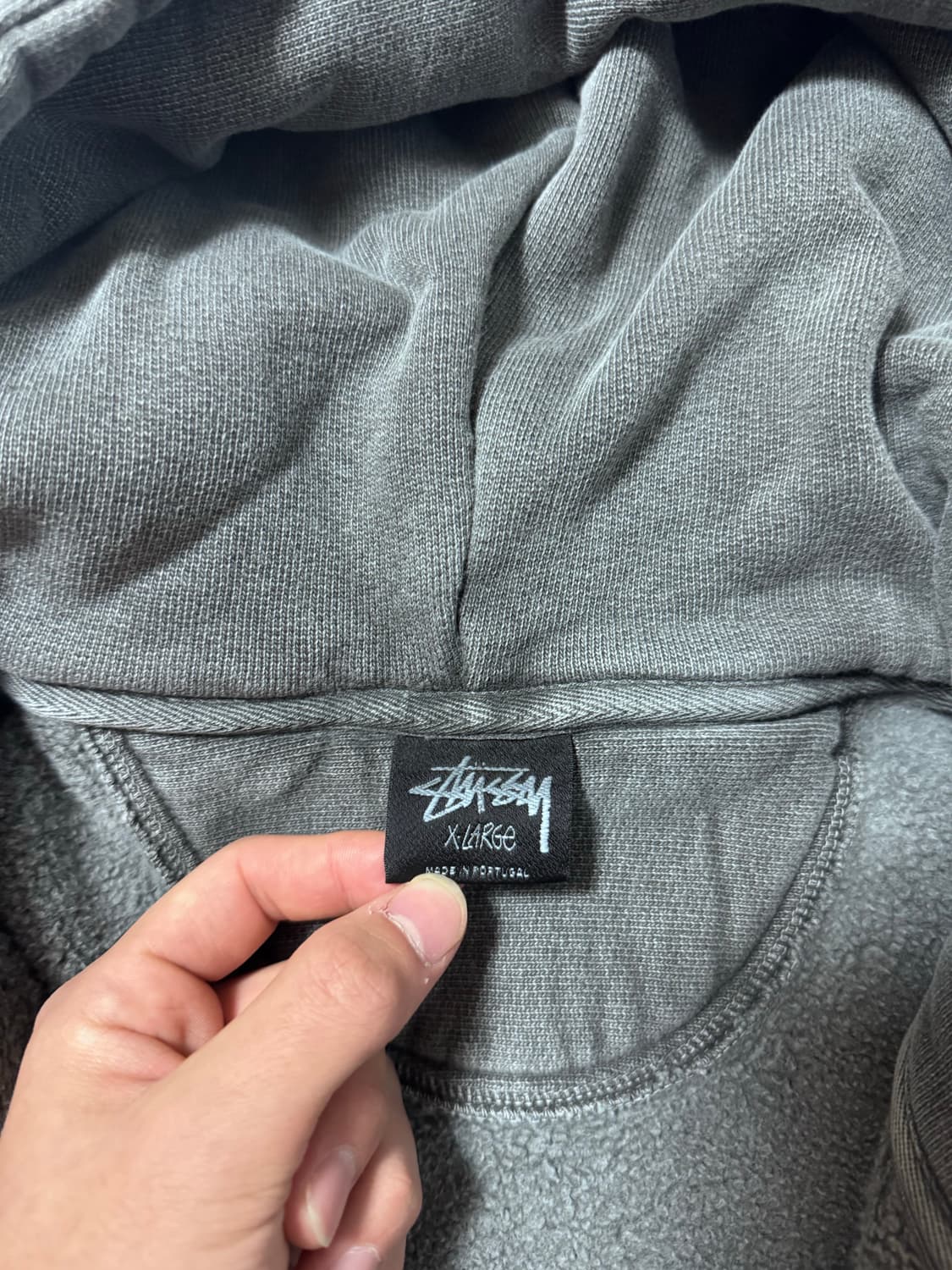 (새상품급) 스투시 8볼 피그먼트 다이드 집 후드 블랙 XL 상품이미지8