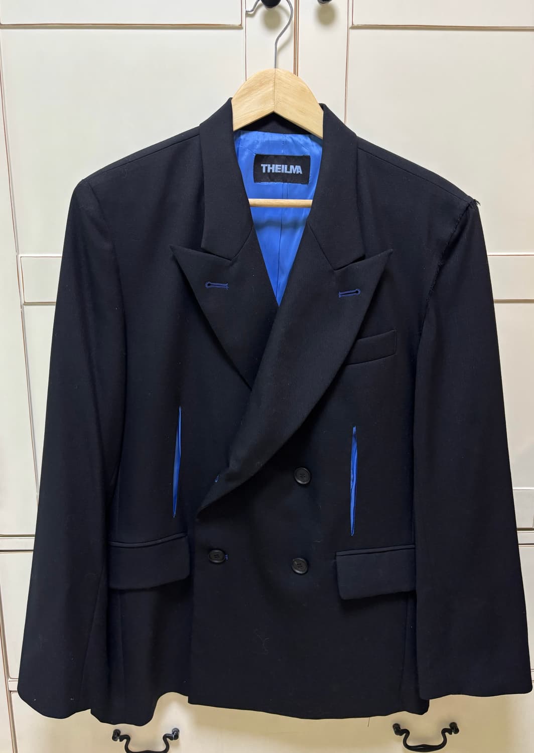 THEILMA 더블 버튼 블랙 자켓 상품이미지1