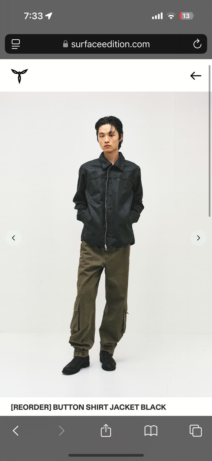 Surface edition button shirt jacket 상품이미지2
