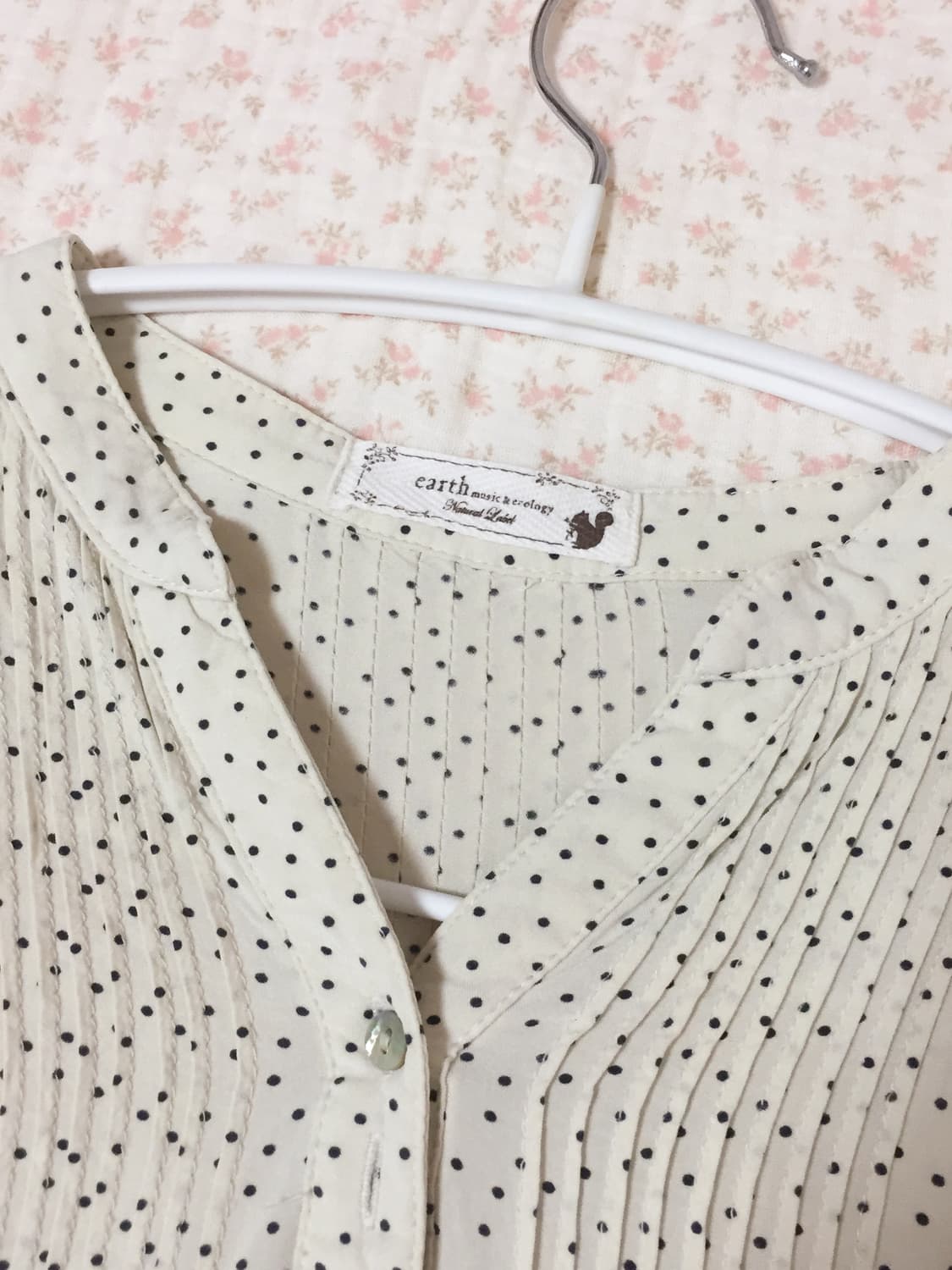 빈티지 모리걸 어스뮤직 도트 블라우스 상품이미지4