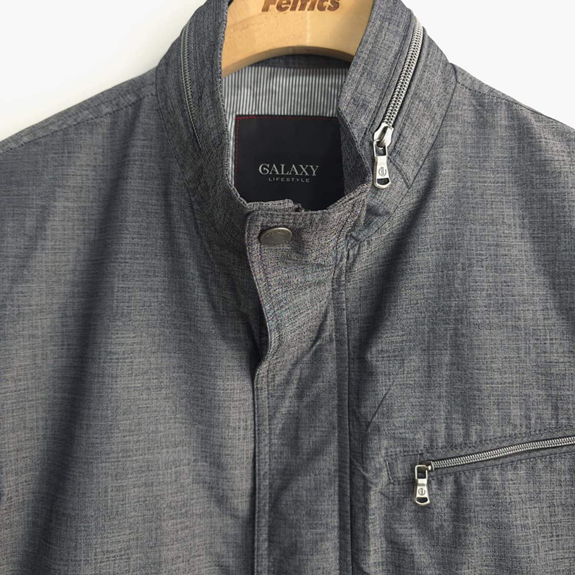 갤럭시 GALAXY 바람막이 집업 자켓 그레이 95 상품이미지2