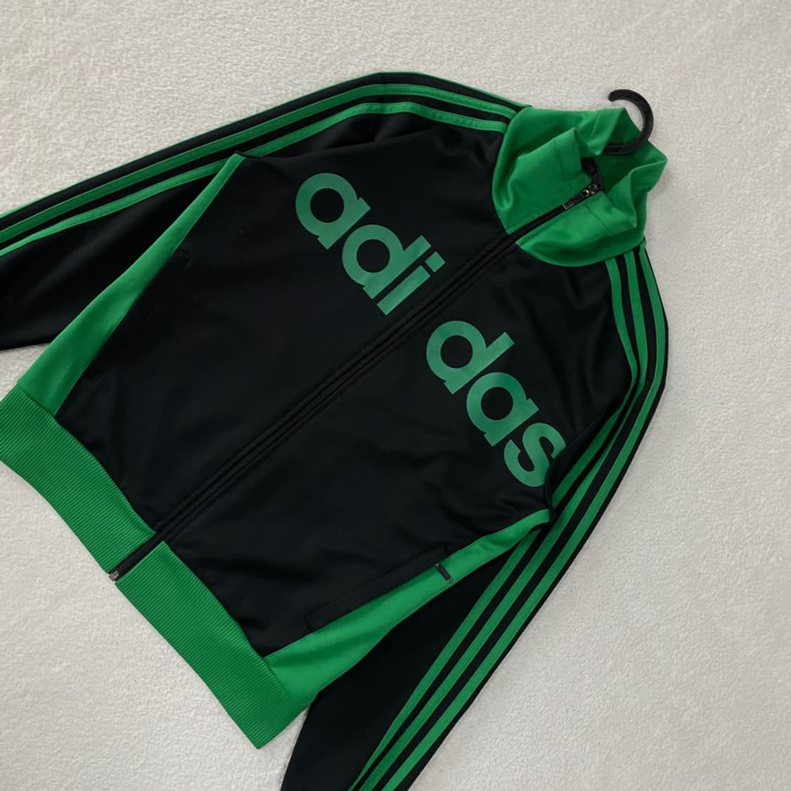 95 아디다스 블랙그린 트랙탑 져지 상품이미지3