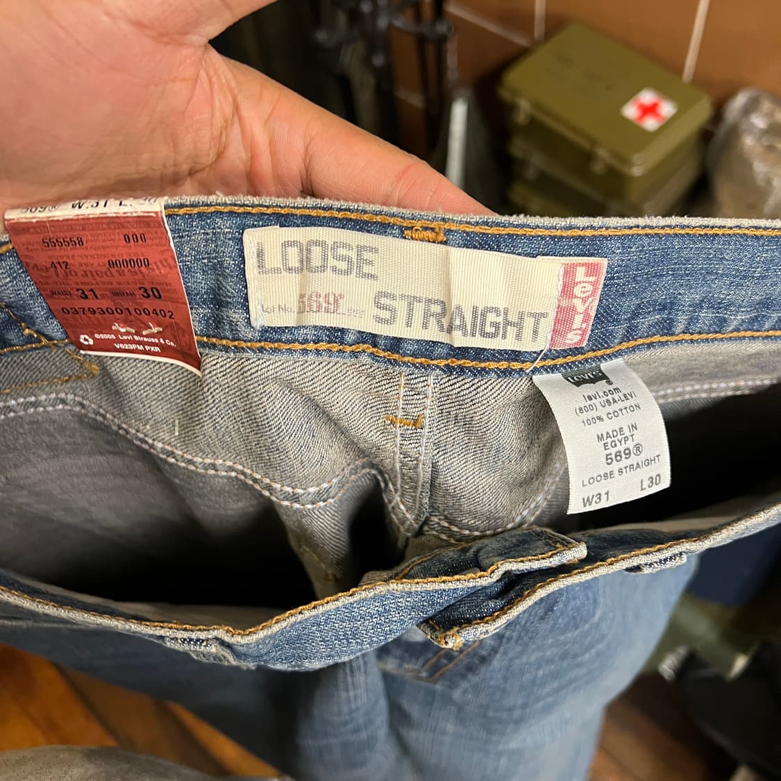00's 리바이스 569 데님 31x30 Size (32인치) 데드스탁 상품이미지8