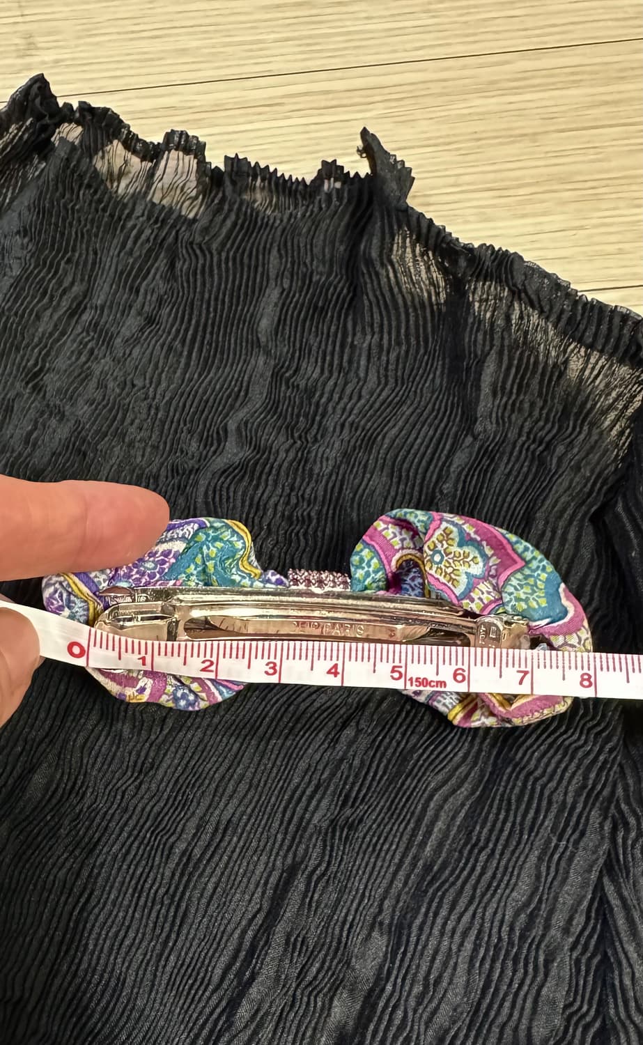 1회착 정품 에트로 고가라인 크리스탈 실크 헤어핀 머리핀 집게핀 상품이미지8