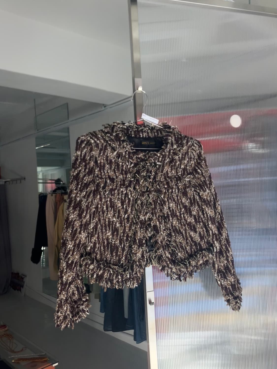 프린지 트위드 자켓 상품이미지1