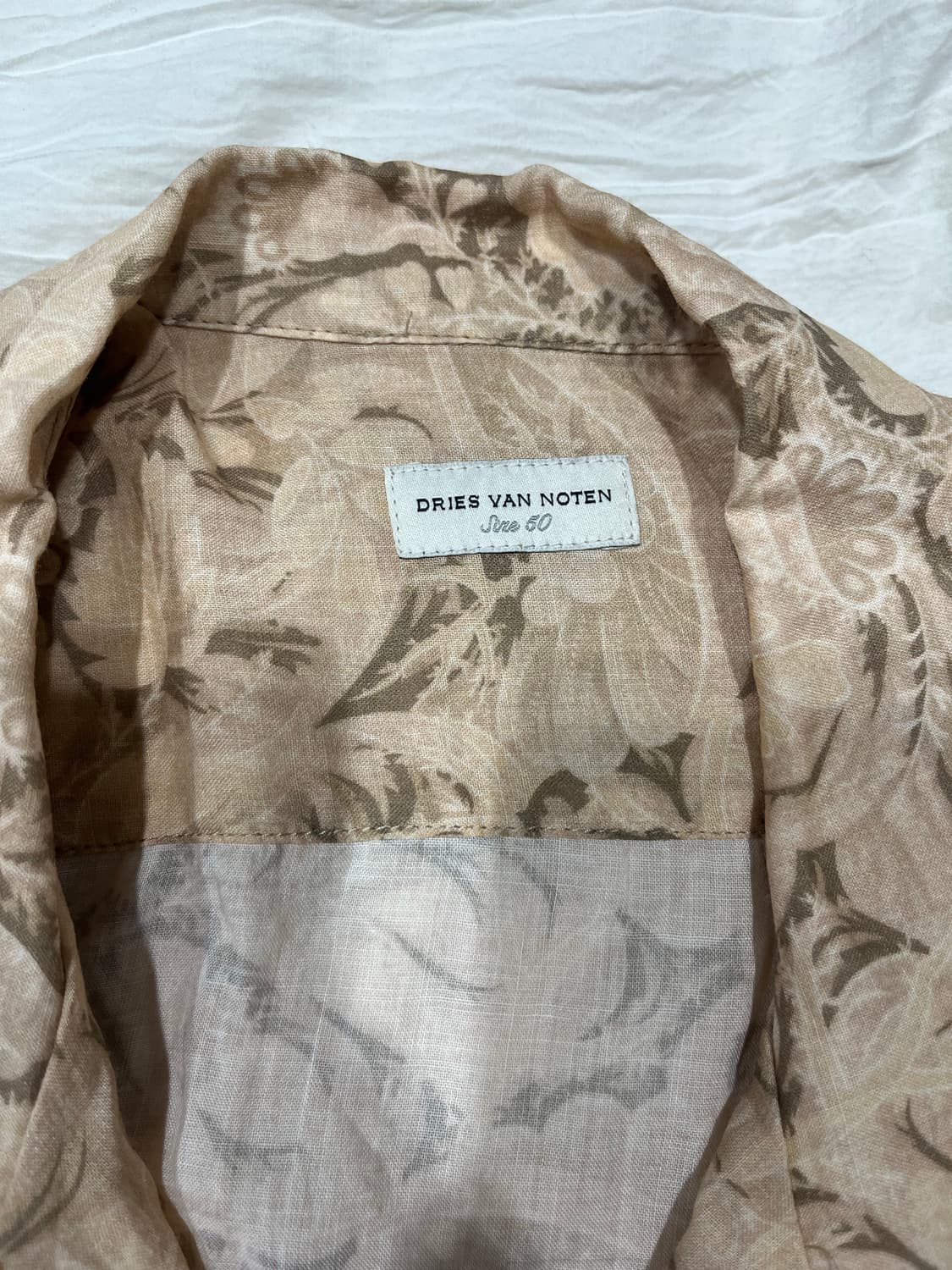 드리스반노튼 18ss 엠브로더리 하프 셔츠 50사이즈 상품이미지3