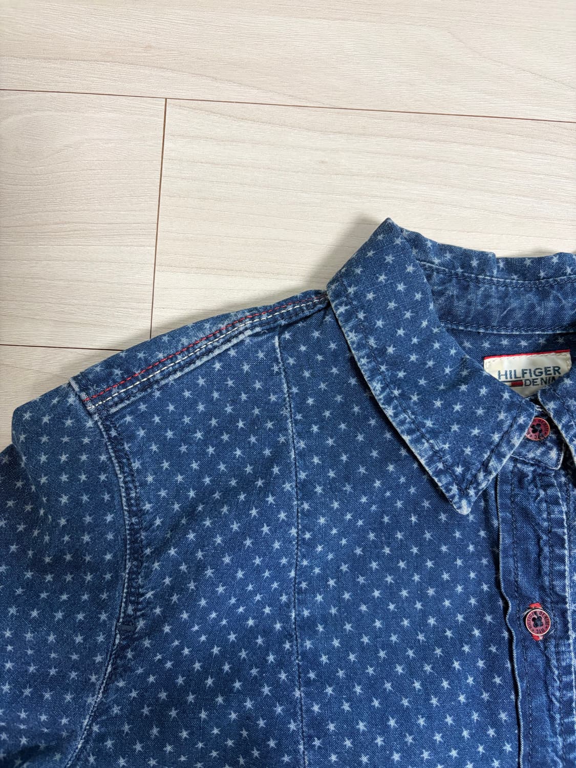 타미힐피거 데님 여성 빈티지 데님 셔츠 S 상품이미지3