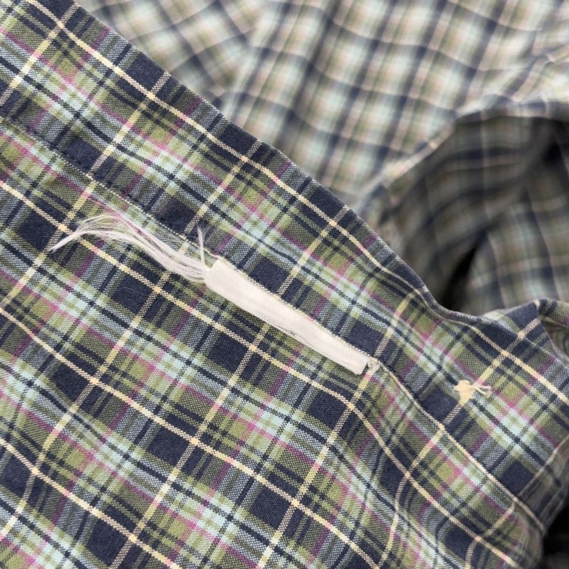 폴로 랄프로렌 슬림핏 빈티지 체크 셔츠 L P00038 상품이미지4