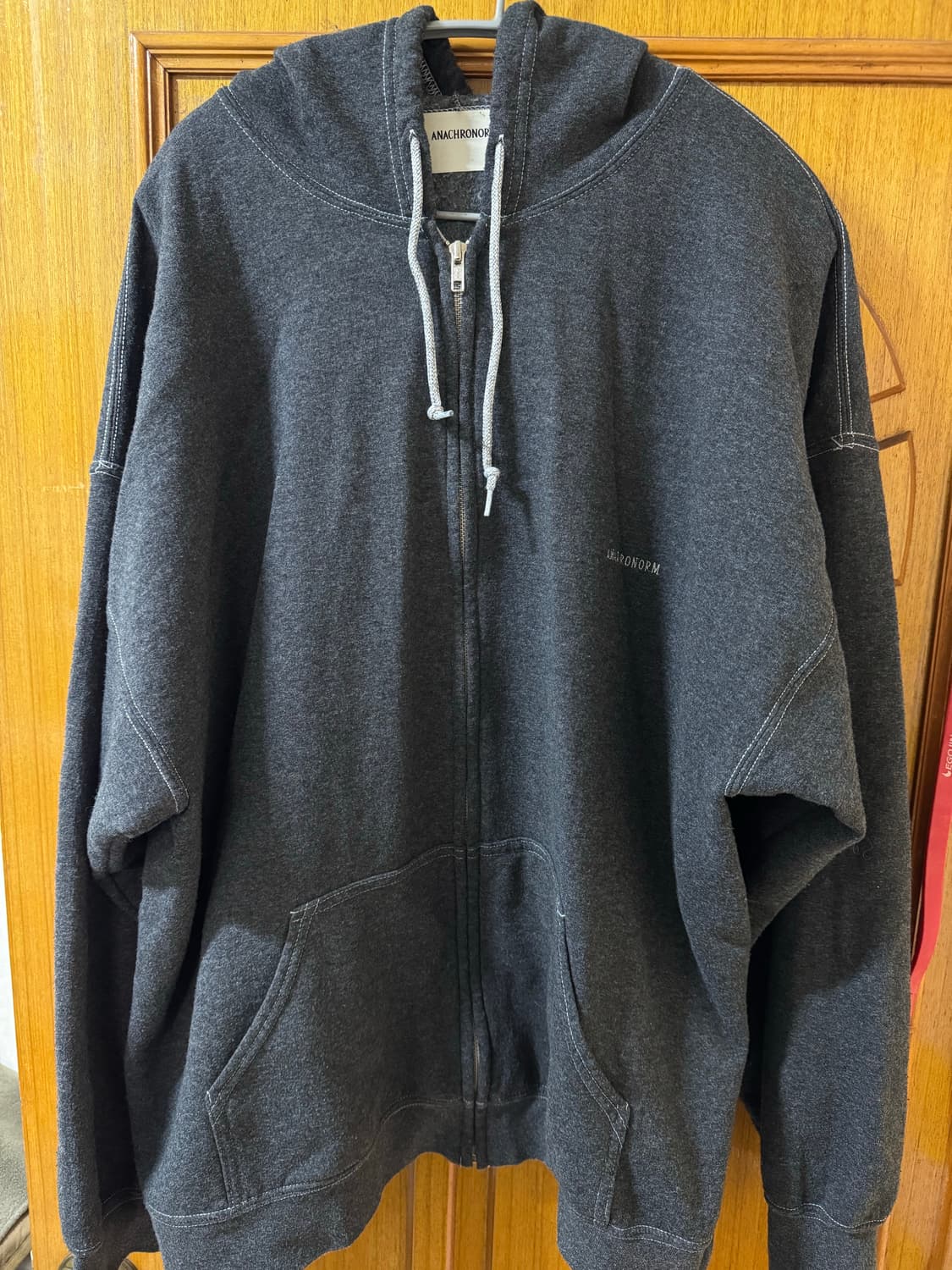 아나크로놈 회색 오버핏 후드집업 38 상품이미지1