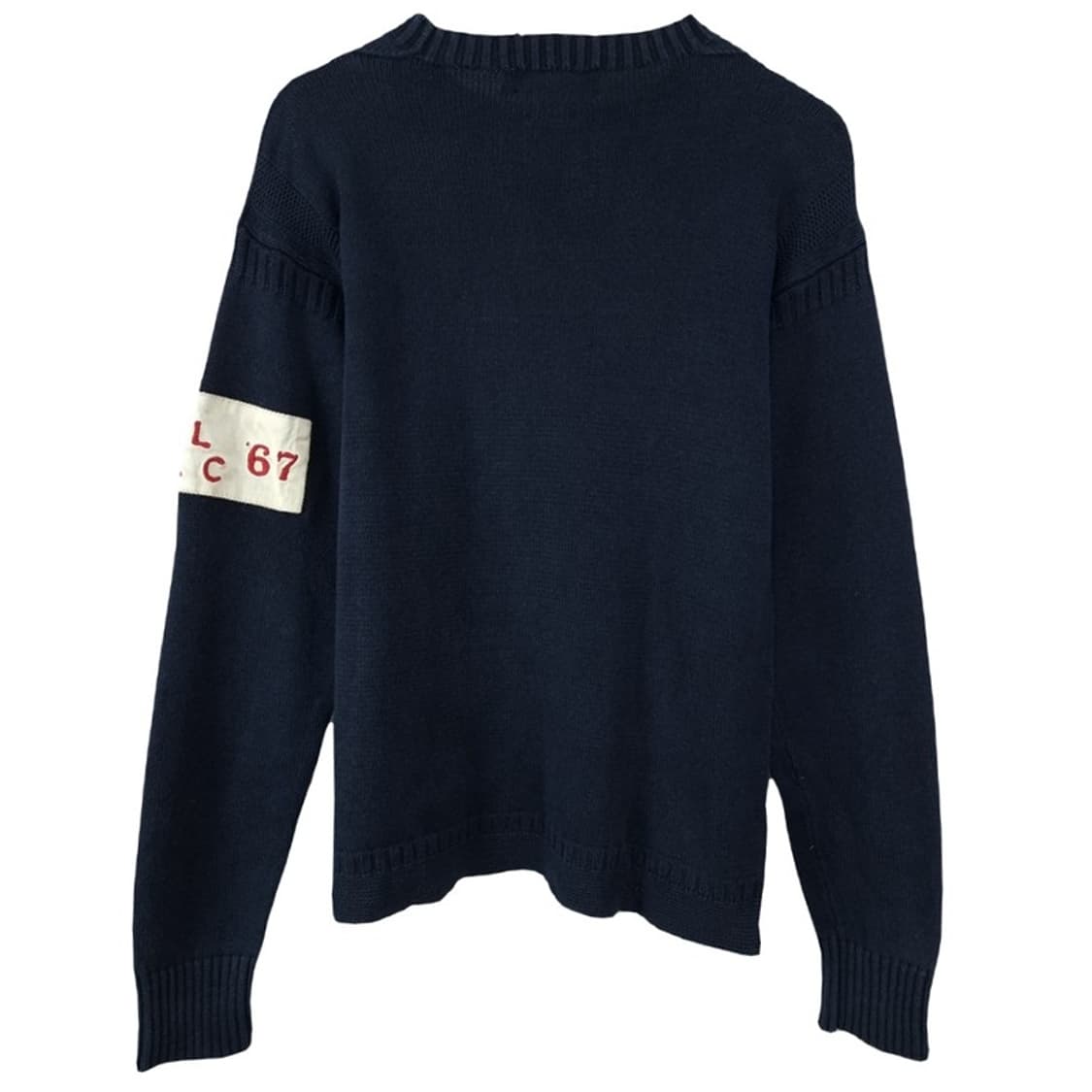 [폴로 랄프로렌] 90'S 빈티지 완장 패치 니트 네이비 M19920 상품이미지3