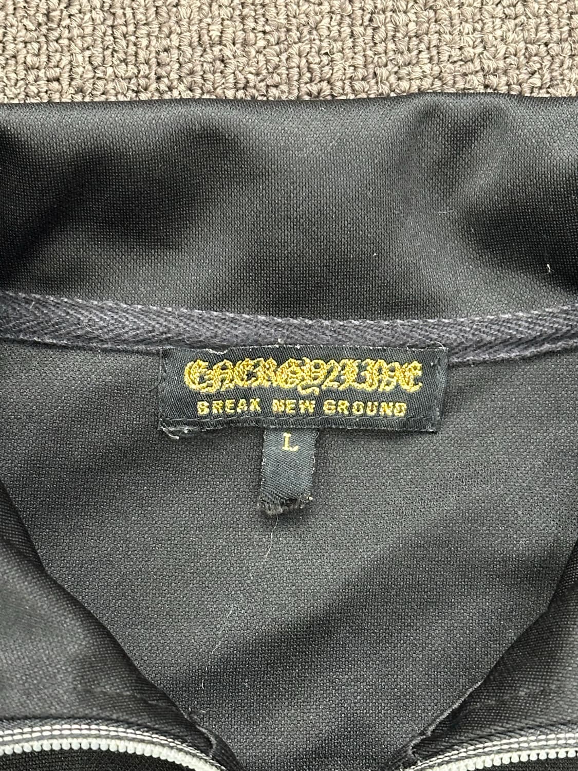 L)Japanese vintage 스컬 글리터 프린팅 트랙탑 져지 상품이미지3