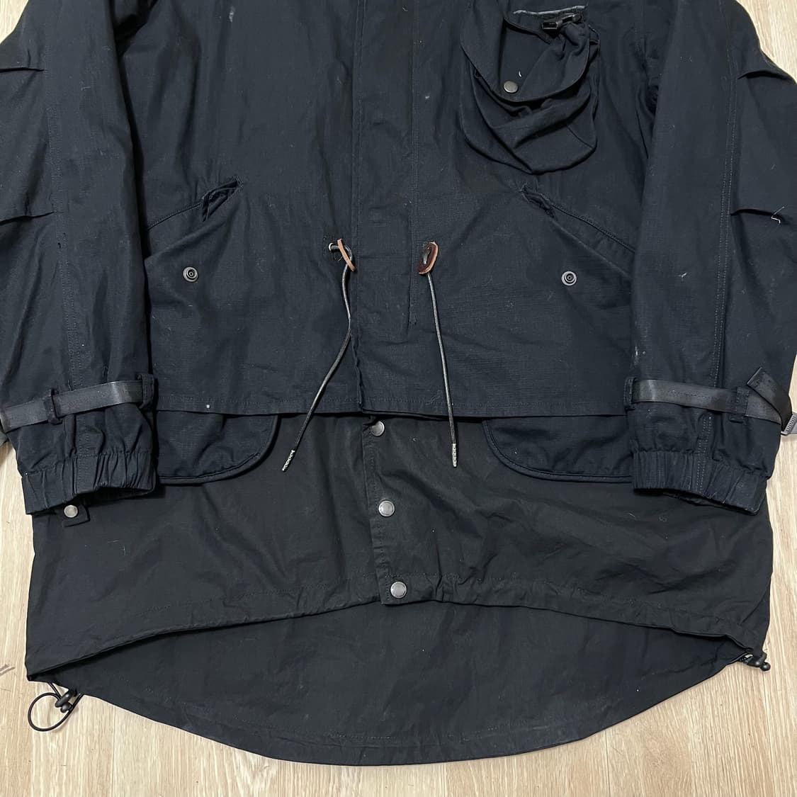 아웃스탠딩 포켓 레이어 코튼 야상 자켓 L 상품이미지3