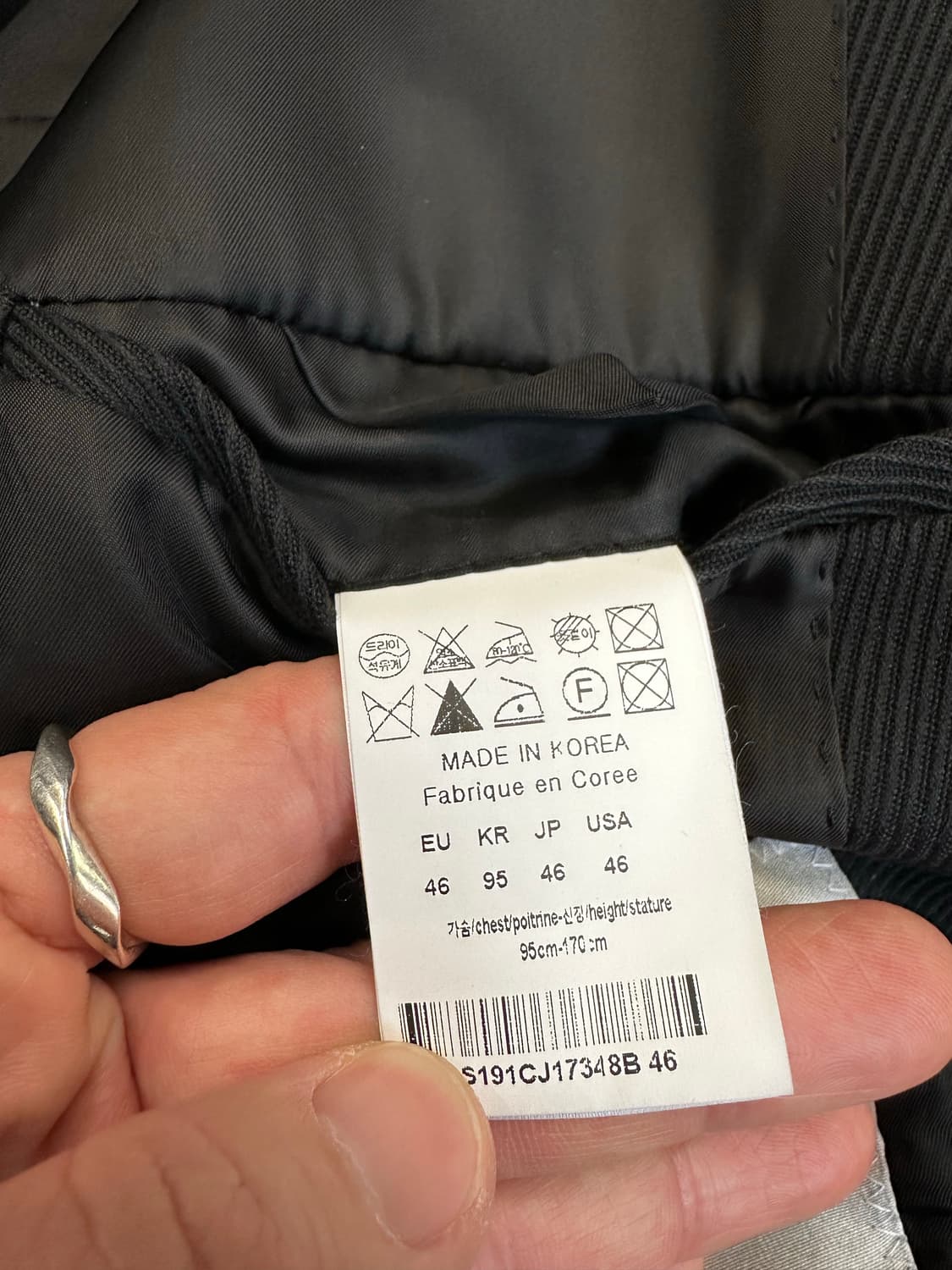 솔리드 옴므 블랙 더블 브레스트 블레이저 46 [L] 상품이미지5