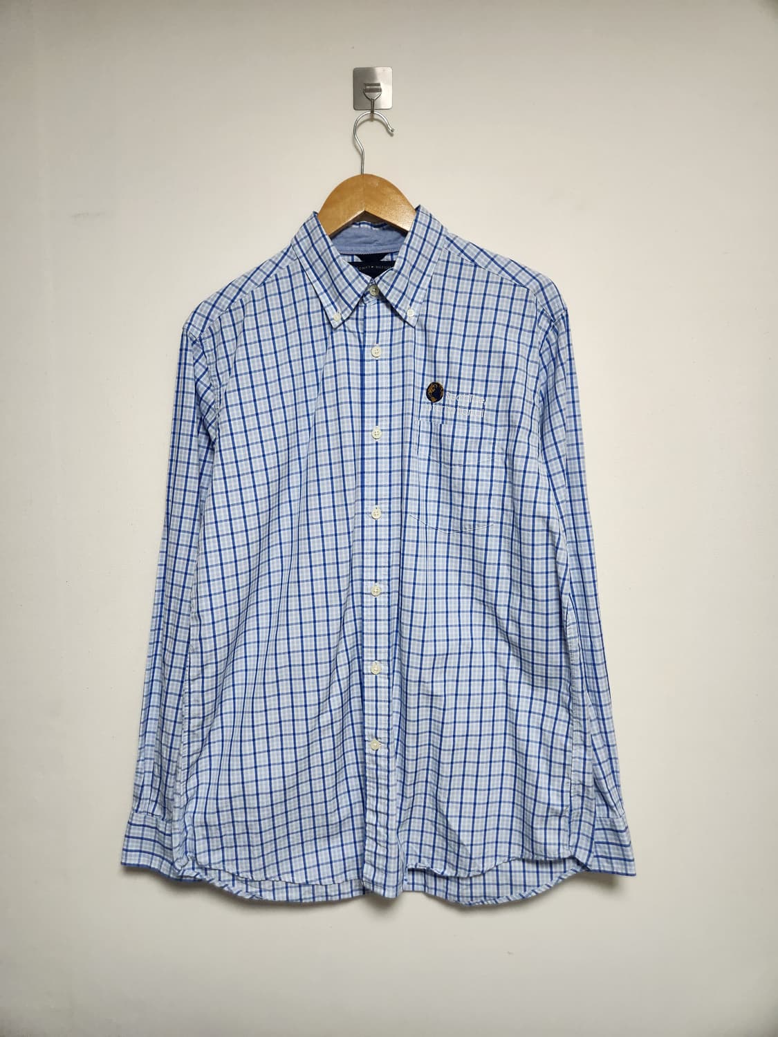 타미힐피거Tommy 체크 코튼 셔츠 M - S184 상품이미지1