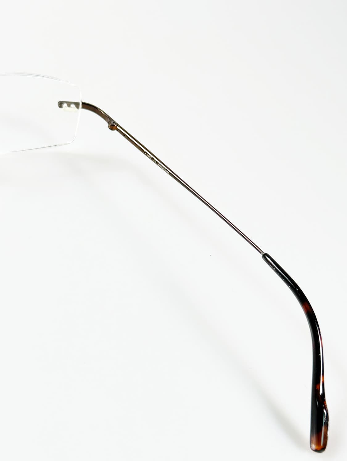 90s TUTIMA 티타늄 무테 스퀘어 빈티지 안경 상품이미지6