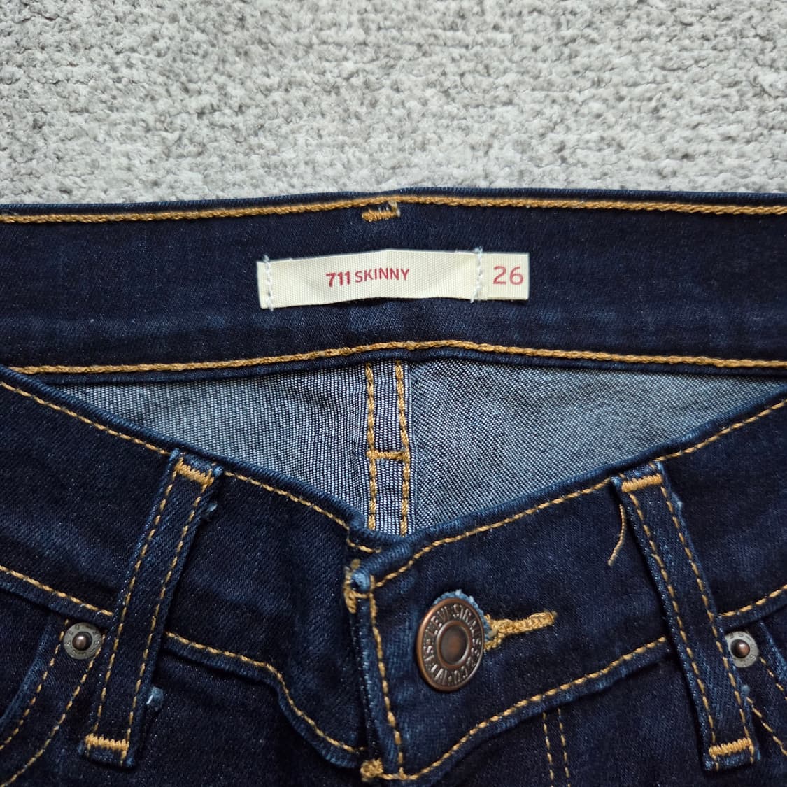 Levi's 리바이스 711 데님팬츠 청바지 26-27 상품이미지3