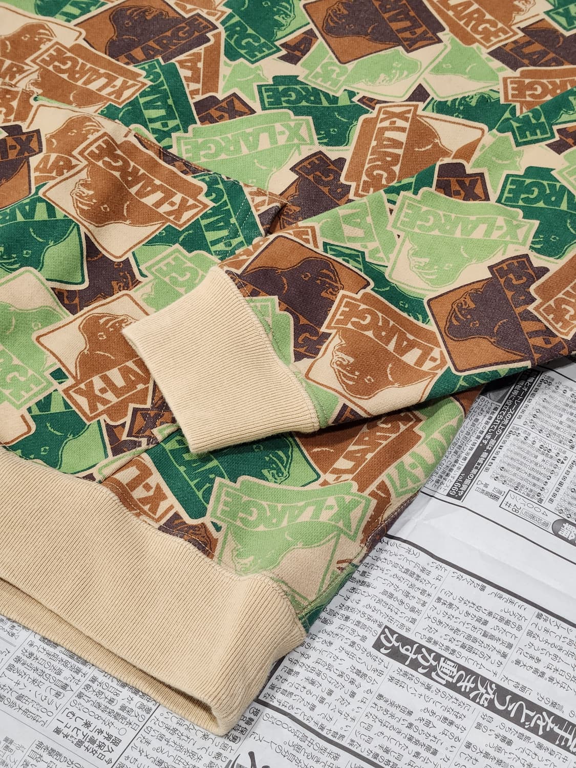 X-LARGE 카모패턴 후드 M 상품이미지3