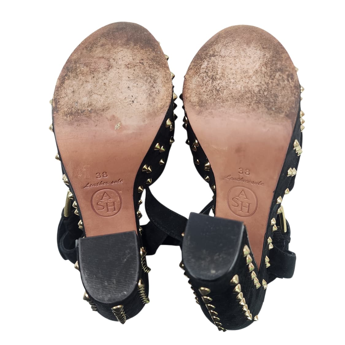 [38] ASH 아쉬 스웨이드 통굽 플랫폼 하이힐 상품이미지7