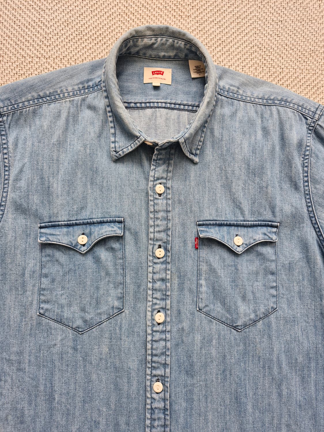 리바이스 데님셔츠 M 상품이미지3