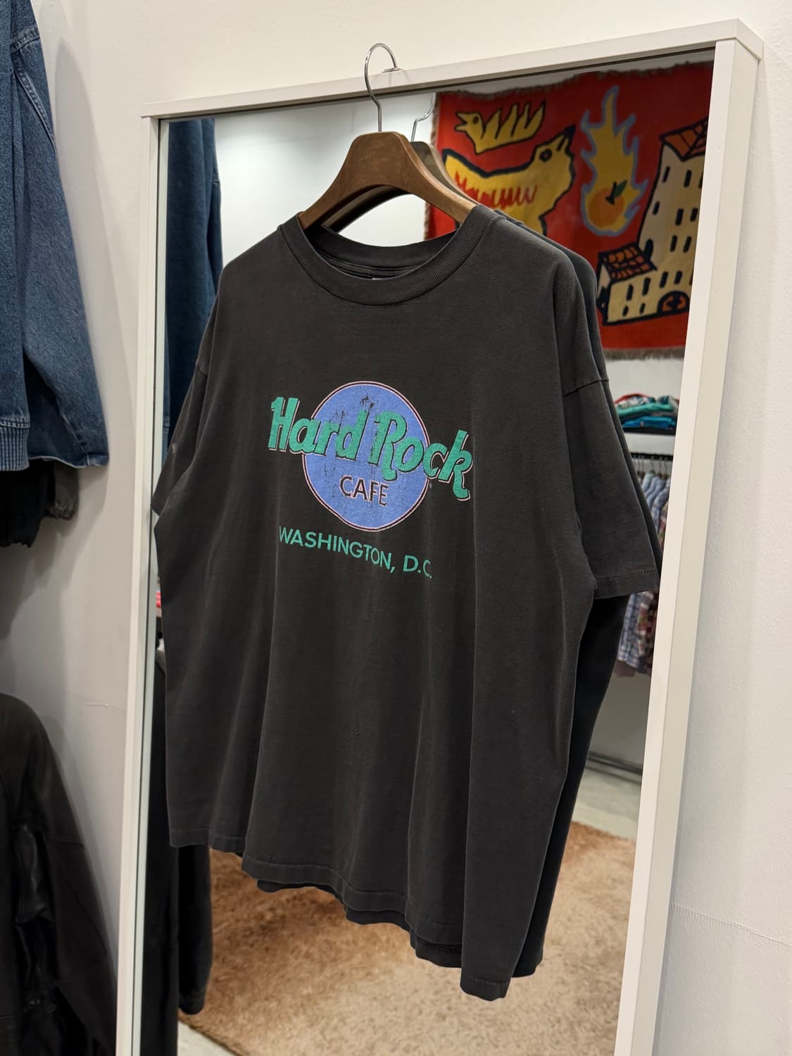 90s Hard Rock Cafe 페이딩 반팔 티셔츠 (made USA) 상품이미지1