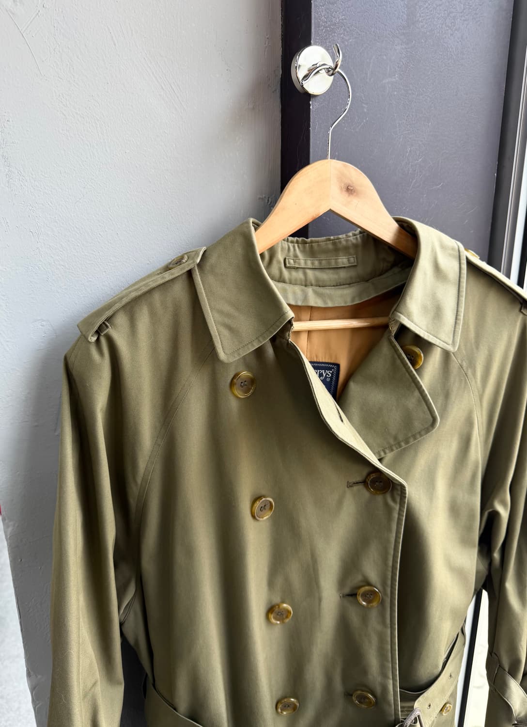 .UK14/ 버버리 벨티드 원패널 트렌치코트 자켓 상품이미지3