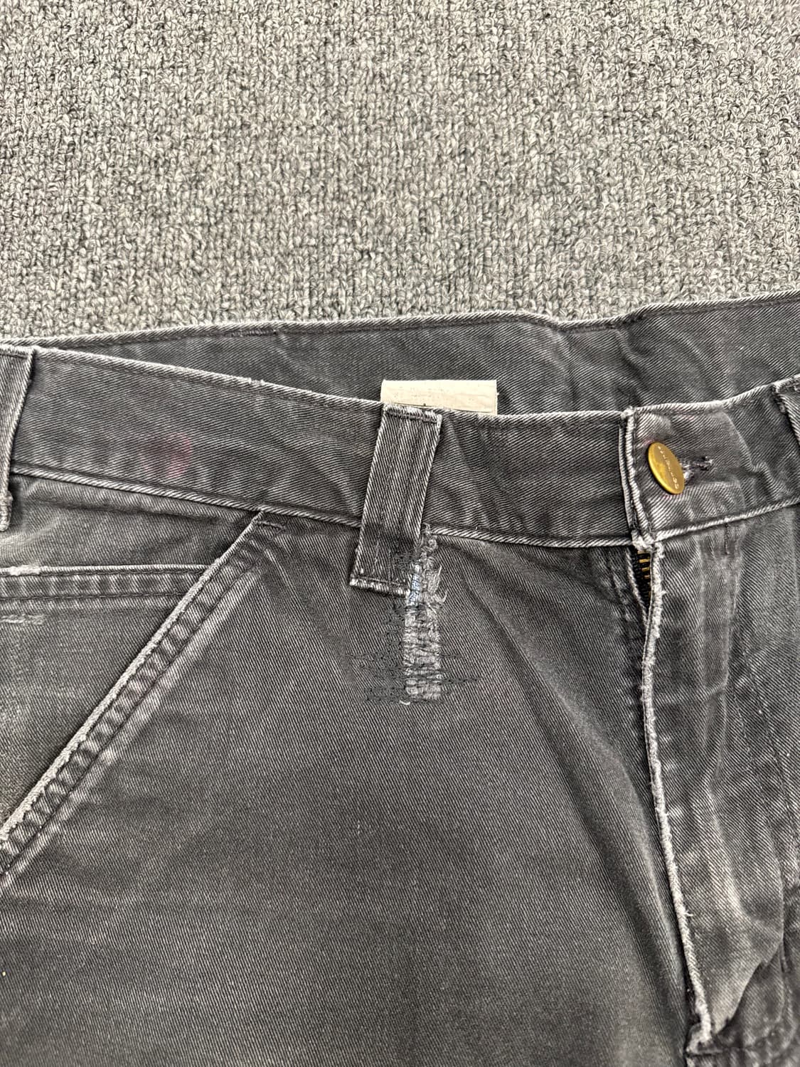 32)칼하트 빈티지 블래 싱글니 워크팬츠 상품이미지5