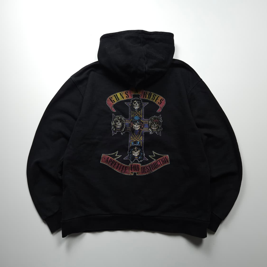 빈티지 건즈앤로지스 락 밴드 후드 티셔츠 (L) 상품이미지1