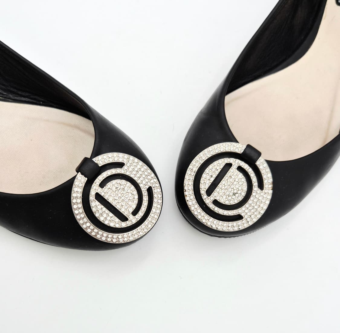 크리스찬 디올 CD 크리스탈 디테일 플랫 슈즈 34.5 상품이미지7