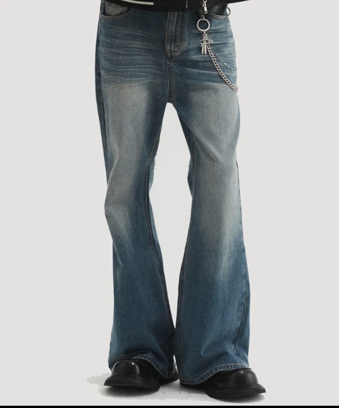 Dnsr 플레어 데님 팬츠 진청 상품이미지1